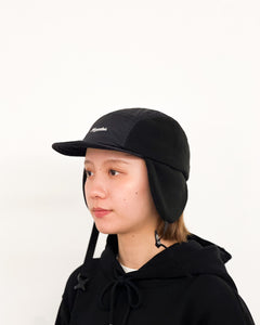 【THISISNEVERTHAT】EARFLAP DUCKBILL CAP - BLACK