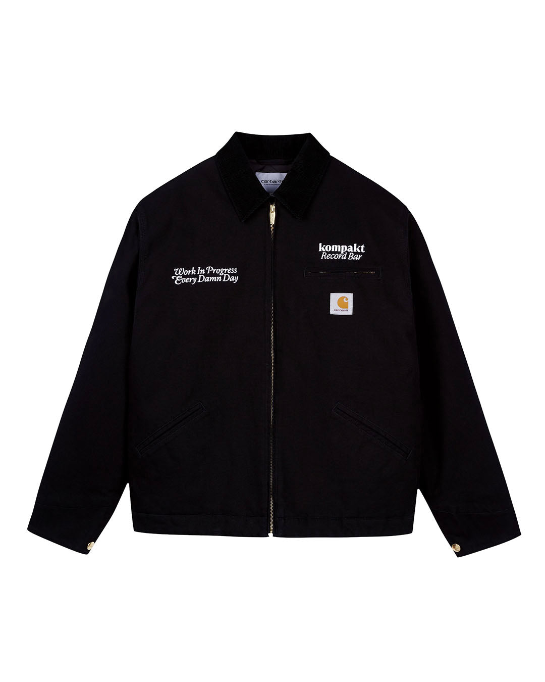 【CARHARTT WIP × KOMPAKT RECORD BAR】KOMPAKT OG DETROIT JACKET - BLACK