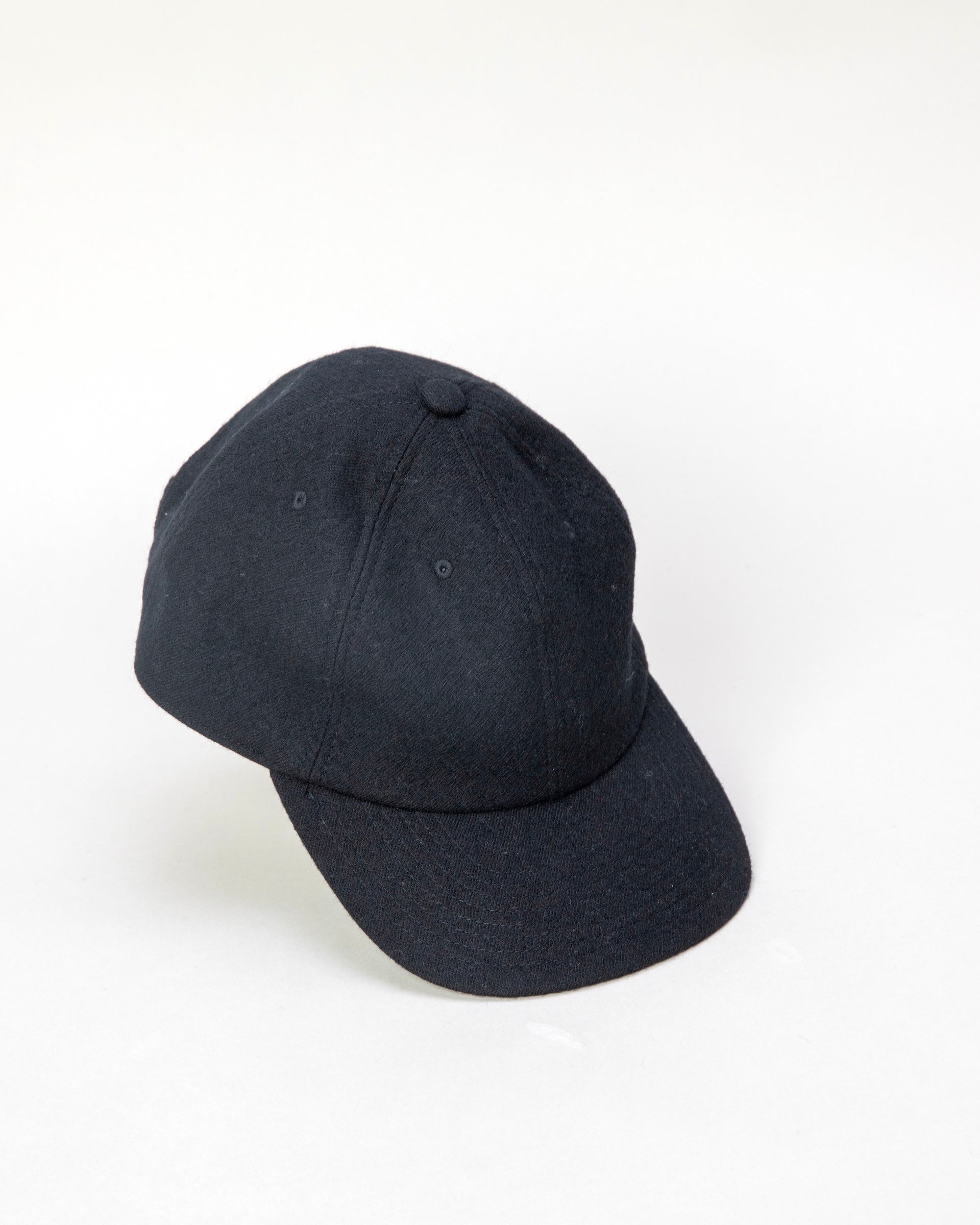 【ERA.】SHUKUJU WOOL 6 PANEL CAP - BLACK