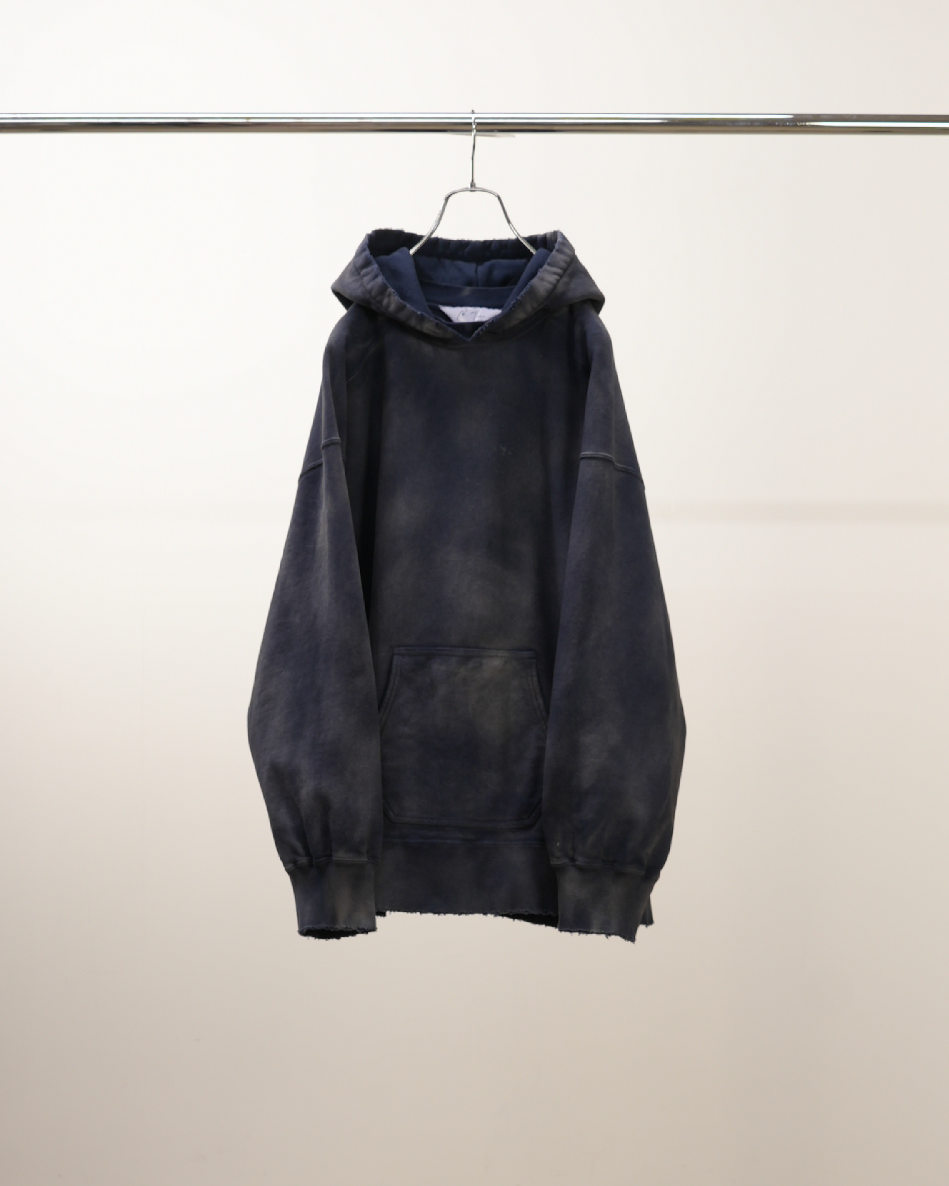 【ANCELLM】SWITCHING HOODIE - D.PURPLE