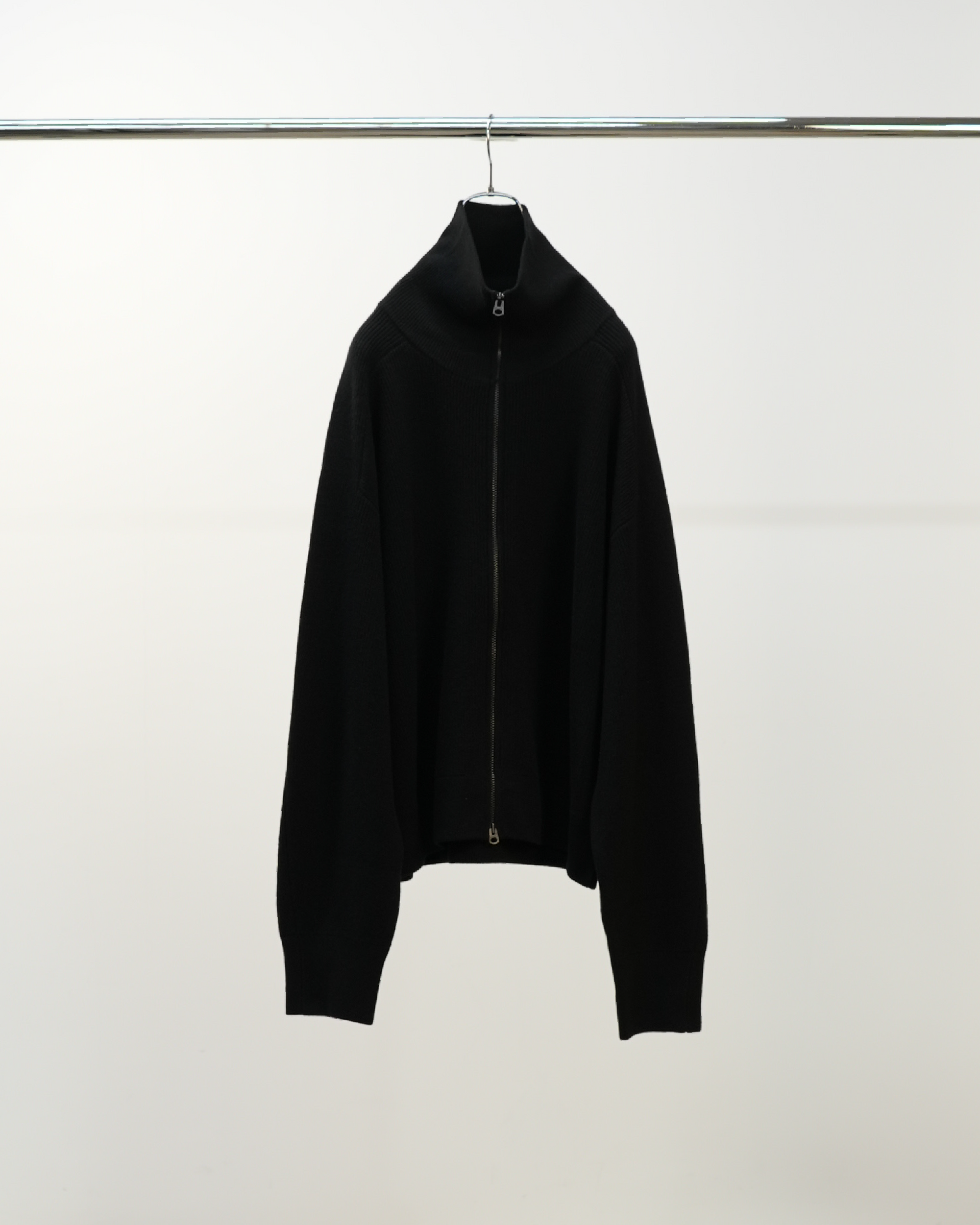 [ANCELLM] C/W DRIVERS KNIT - BLACK