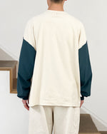 Load image into Gallery viewer, [REFOMED] 10WASH REVERSIBLE L/S TEE - NATURAL×GREEN
