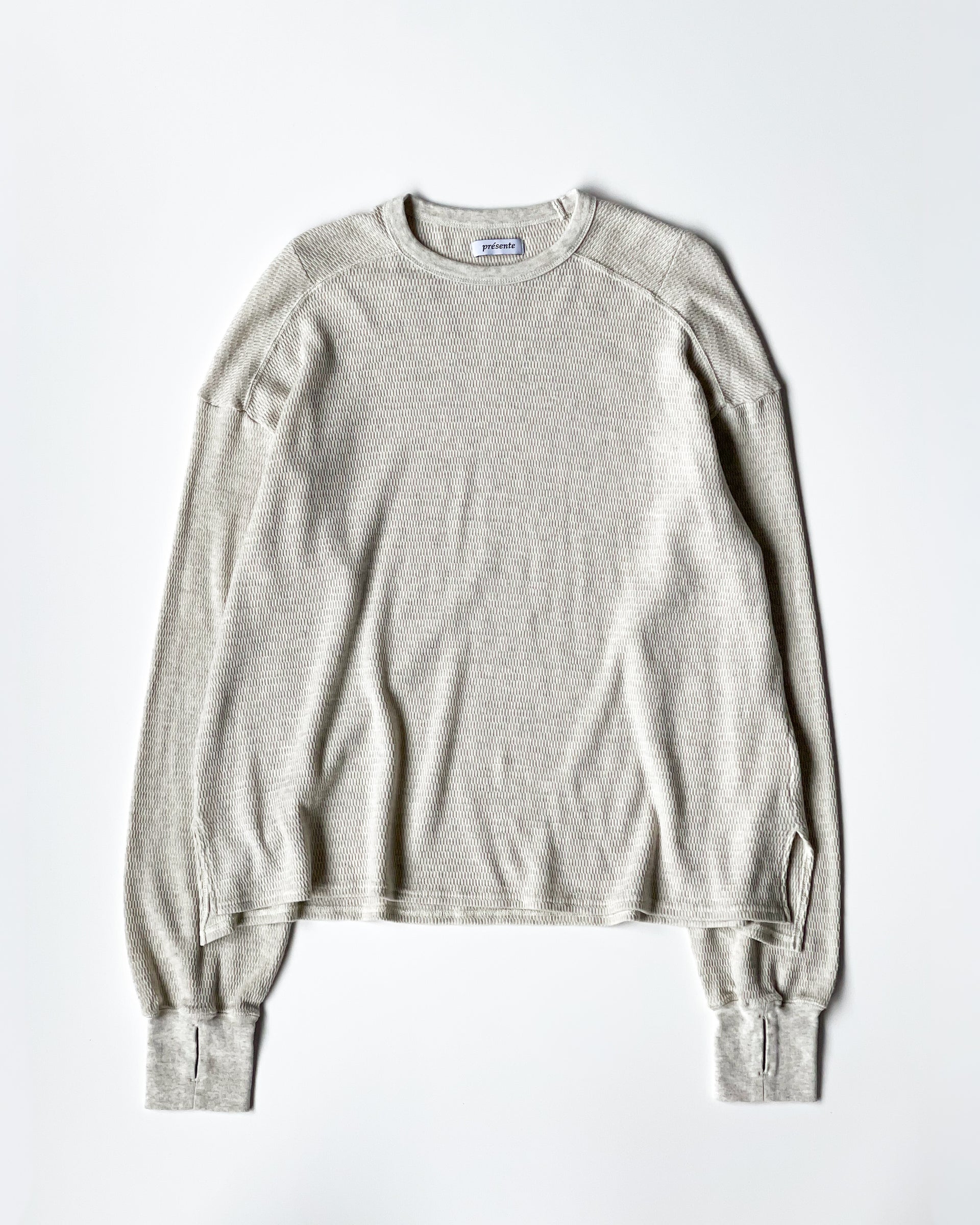 【Présente】AIRY THERMAL L/S TEE - OATMEAL