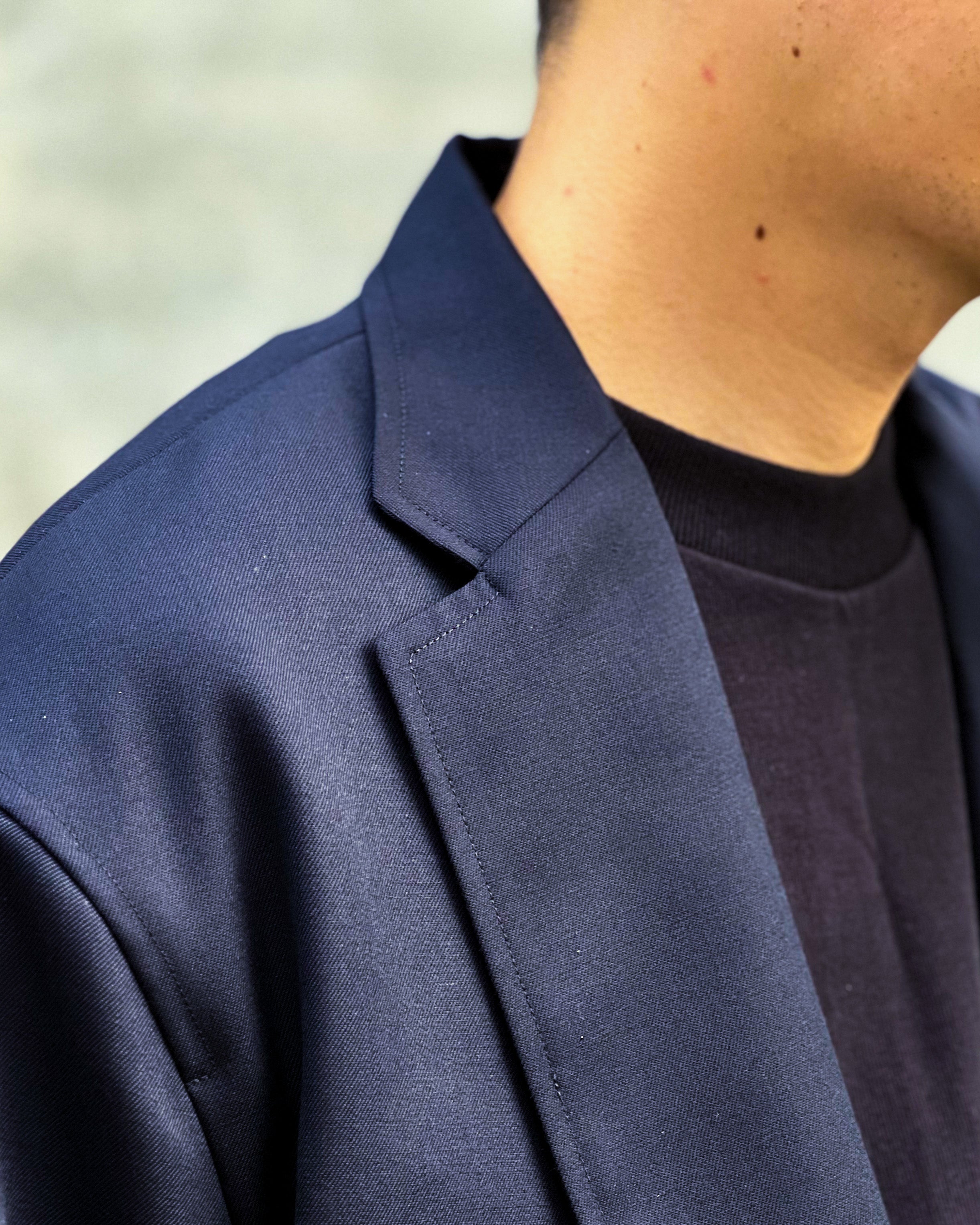 【blurhms】WOOL  MOHAIR CARDIGAN JACKET - DARKNAVY