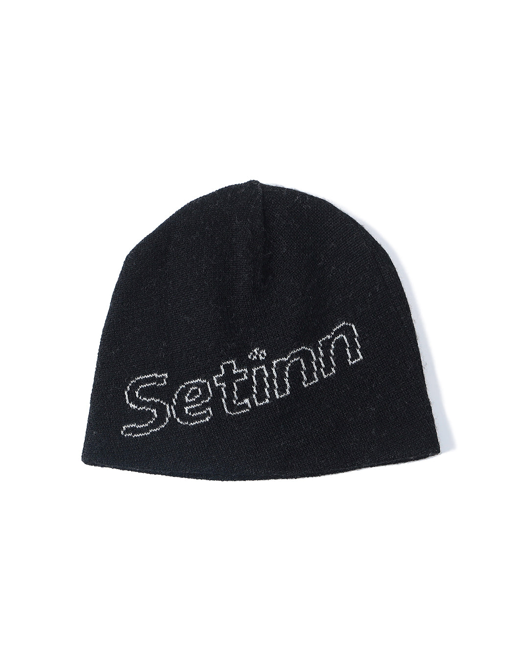 【SETINN】SKEWED BEANIE - BLACK