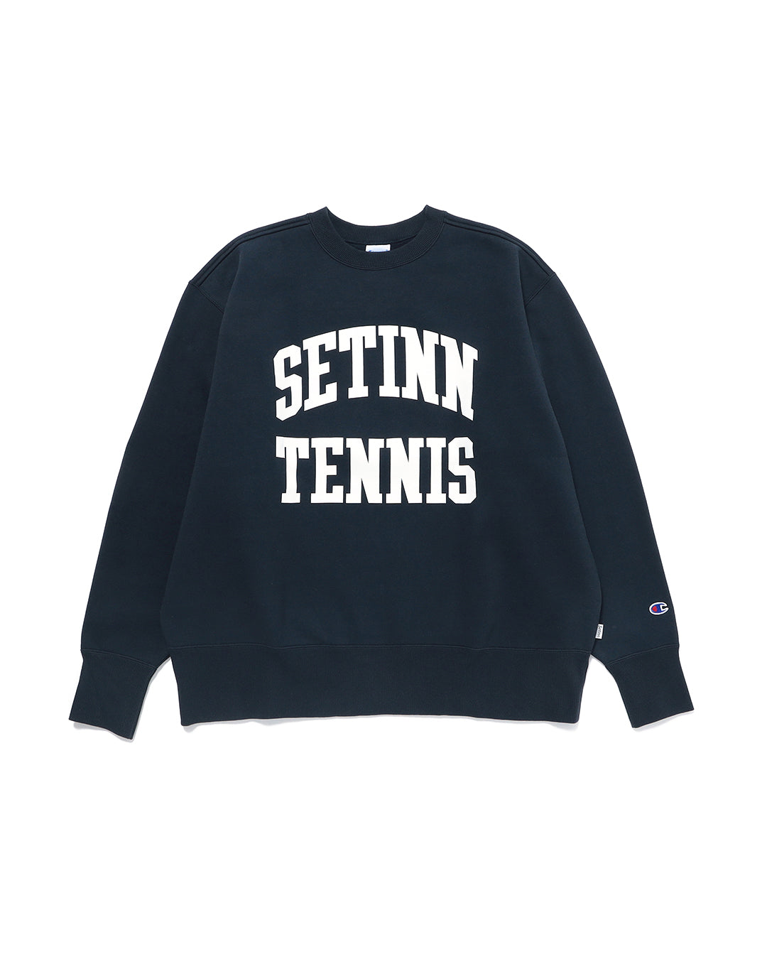 【SETINN】Champion STN TENNIS CREW SWEAT - NAVY