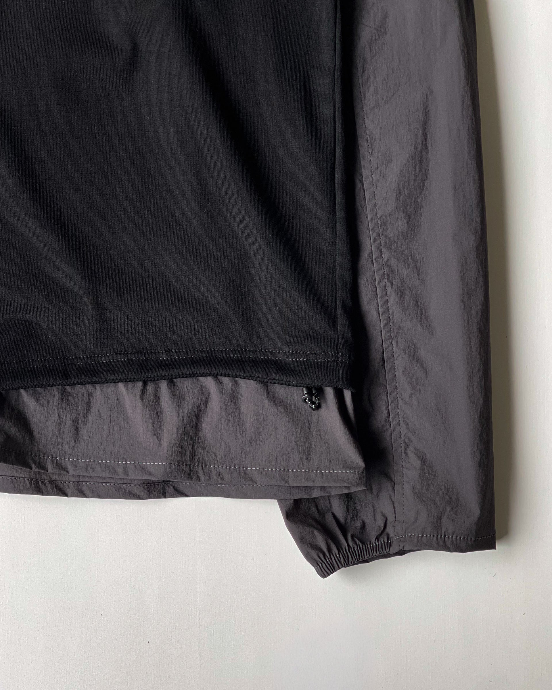 【PASTOR NOVA】FAKE LAYERED L/S TEE - BLACK