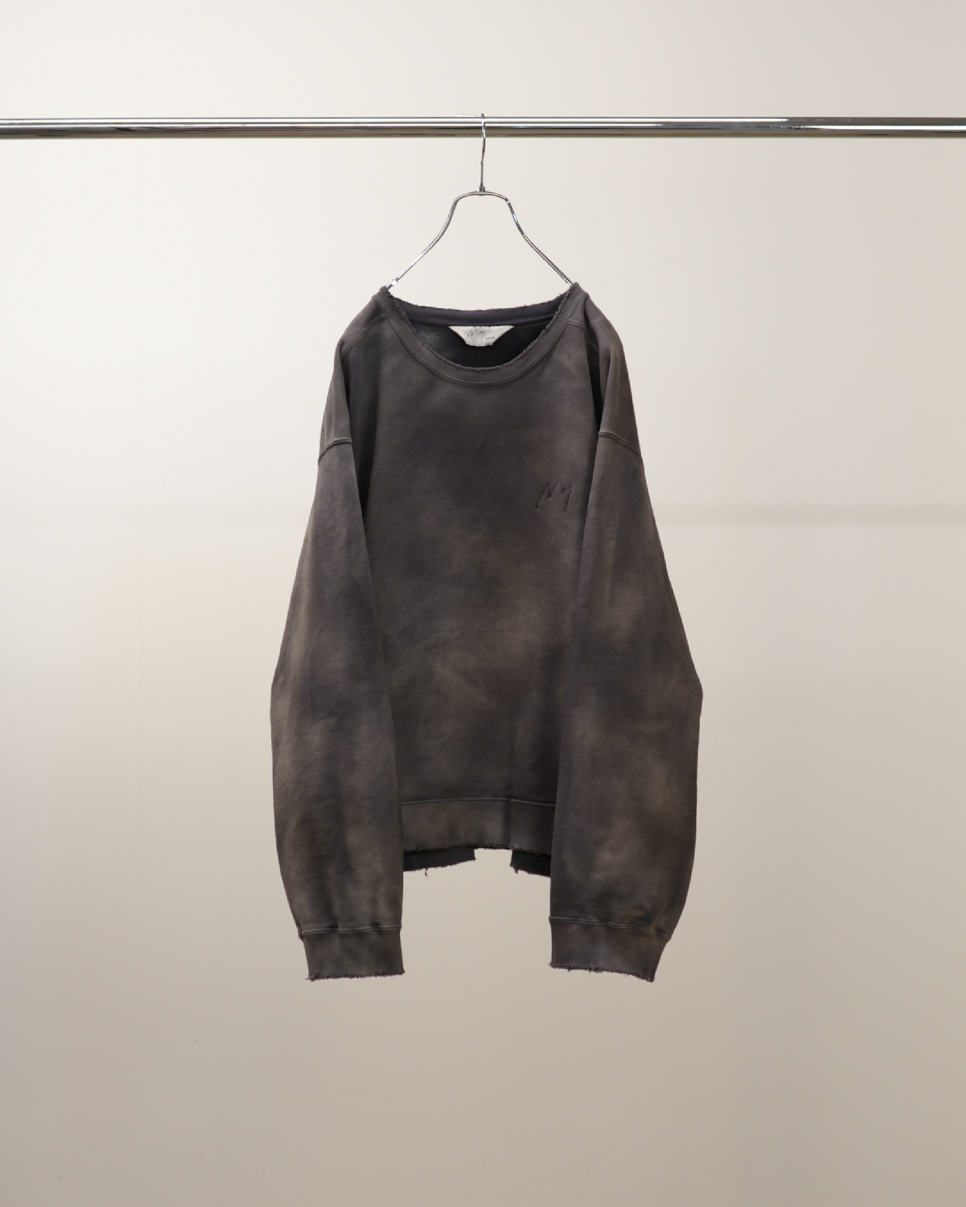 【ANCELLM】UNEVENNESS SWEAT SHIRT - D.PLUM