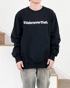 【THISISNEVERTHAT】T-LOGO CREWNECK - BLACK