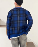 Load image into Gallery viewer, [RAFU] MOHAIR CARDIGAN - BLUE
