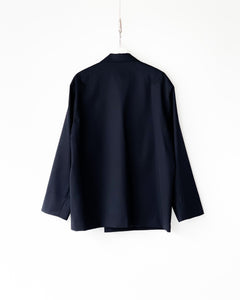 【blurhms】WOOL  MOHAIR CARDIGAN JACKET - DARKNAVY