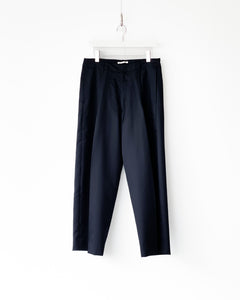 【blurhms】WOOL  MOHAIR  SUPER WIDE SLACKS - DARKNAVY
