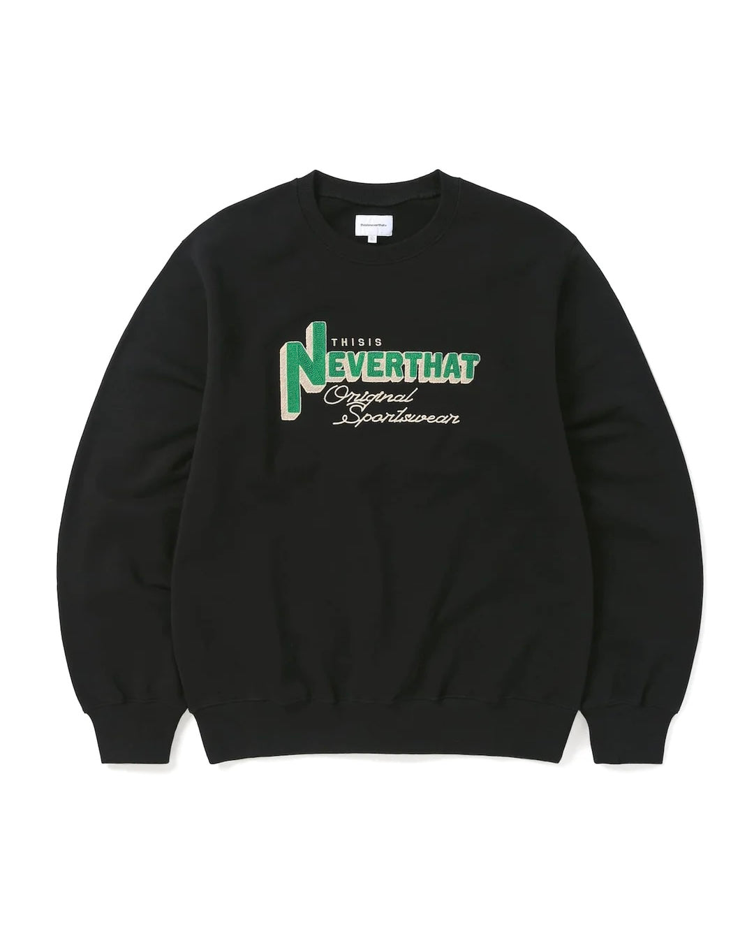 【THISISNEVERTHAT】TNT LEAGUE CREWNEACK - BLACK