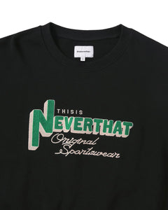 【THISISNEVERTHAT】TNT LEAGUE CREWNEACK - BLACK