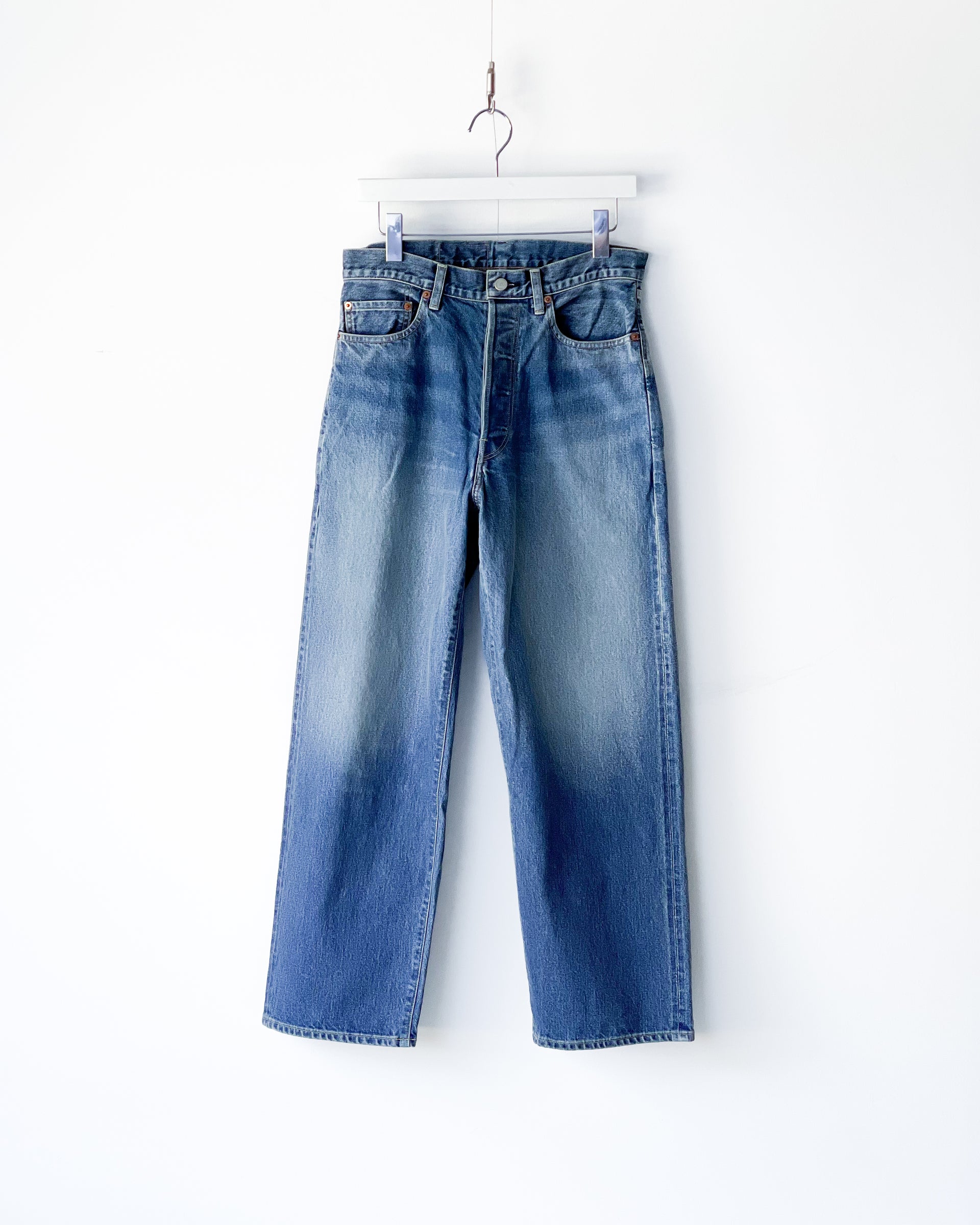 【blurhms ROOTSTOCK】13.5oz DENIM PANTS CLASSIC - USED-INDIGO