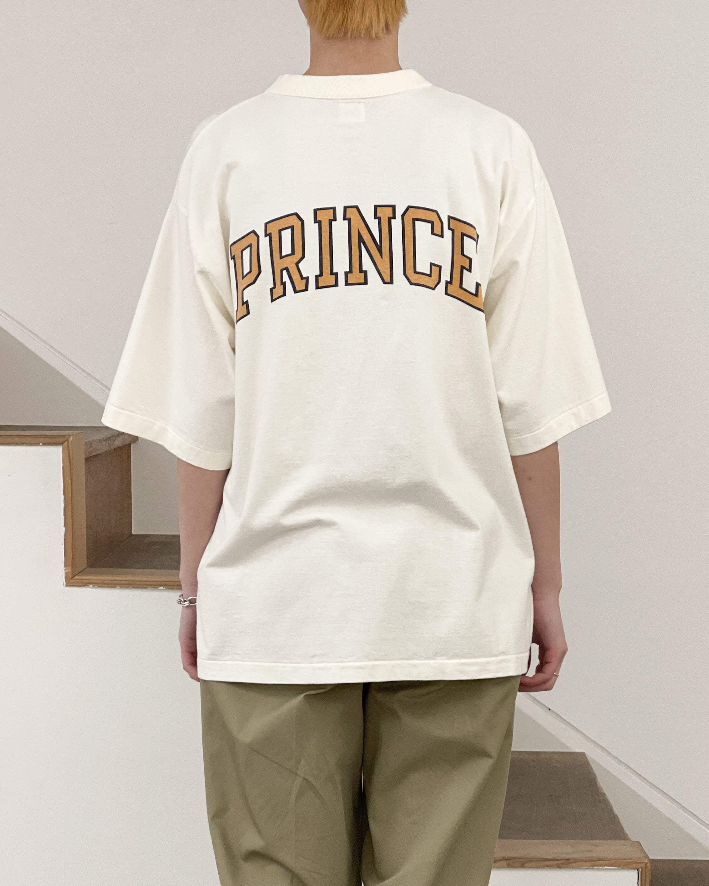 【blurhms ROOTSTOCK】NOT-PRINCE 88/12 PRINT TEE WIDE - IVORY