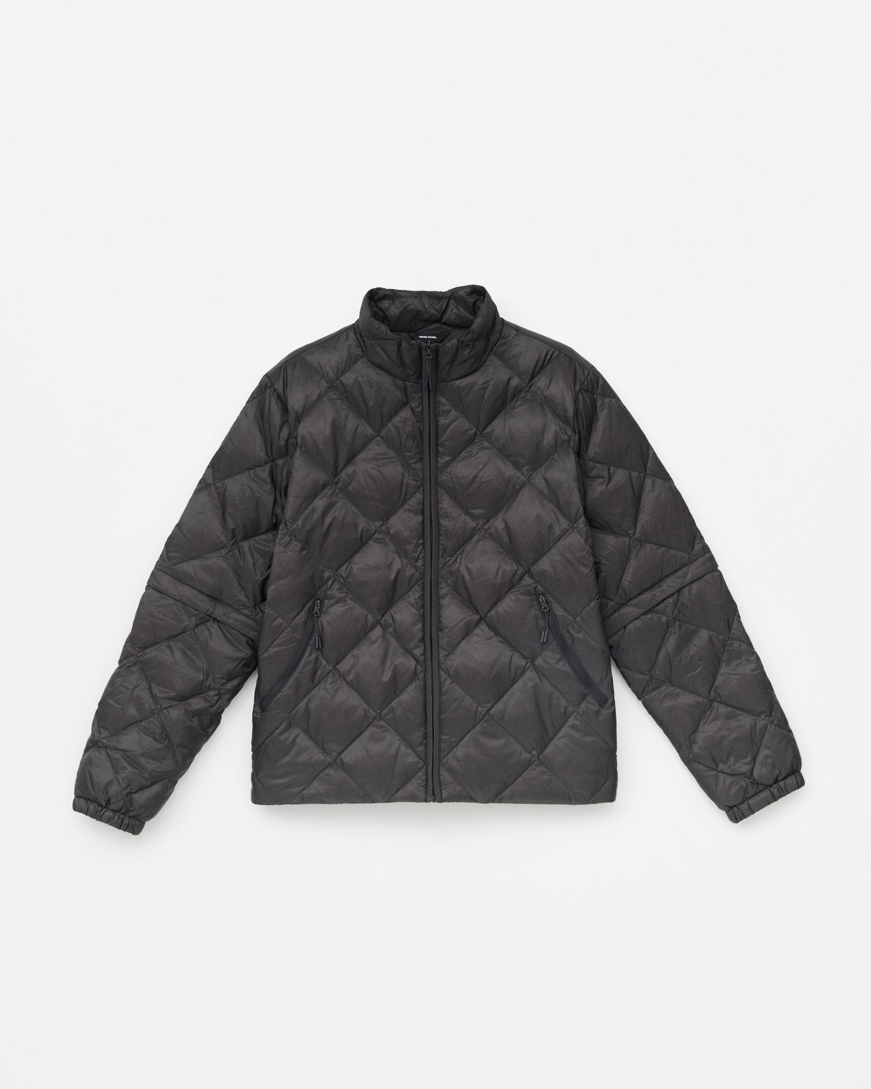 【HIKING PATROL】BASE LT DOWN ZIP JACKET - CHARCOAL BLACK