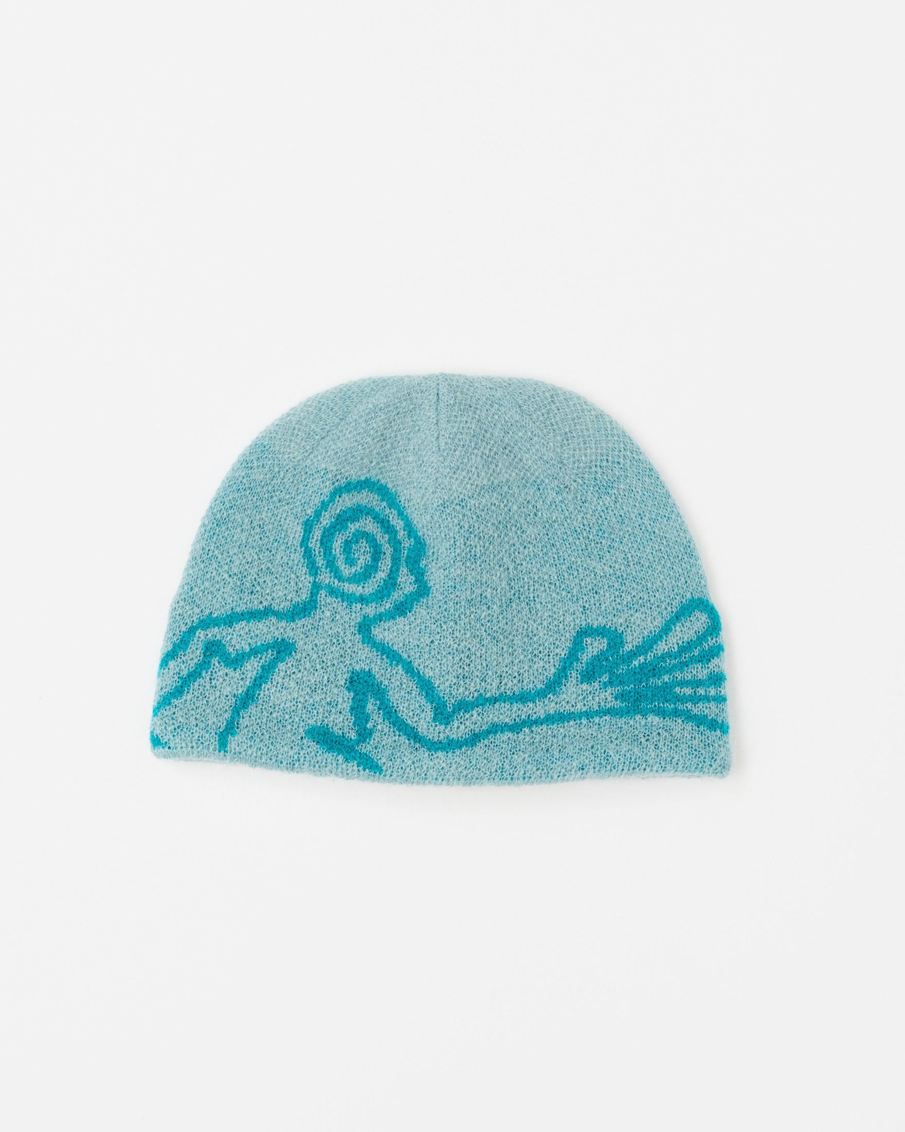 【HIKING PATROL】MOSCOT MOHAIR KNIT BEANIE - TURQUOISE