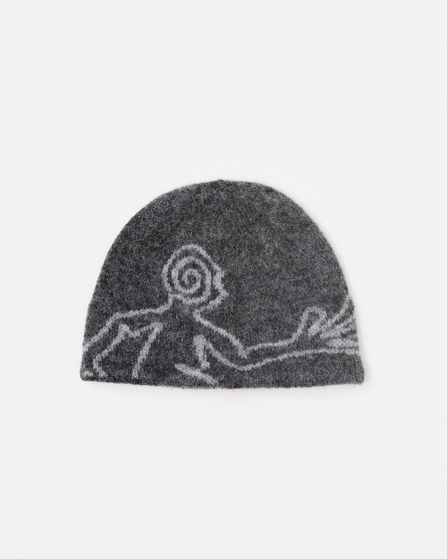 【HIKING PATROL】MOSCOT MOHAIR KNIT BEANIE - DK GREY