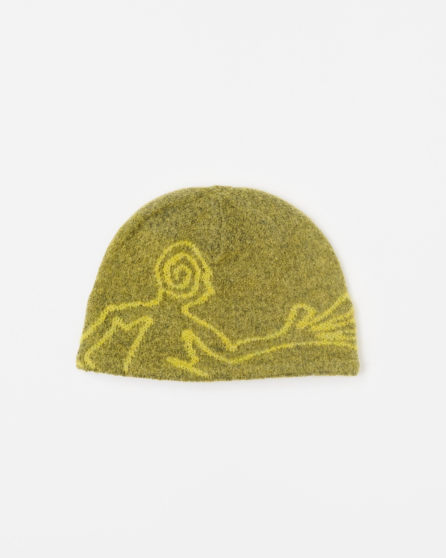 【HIKING PATROL】MOSCOT MOHAIR KNIT BEANIE - YELLOW