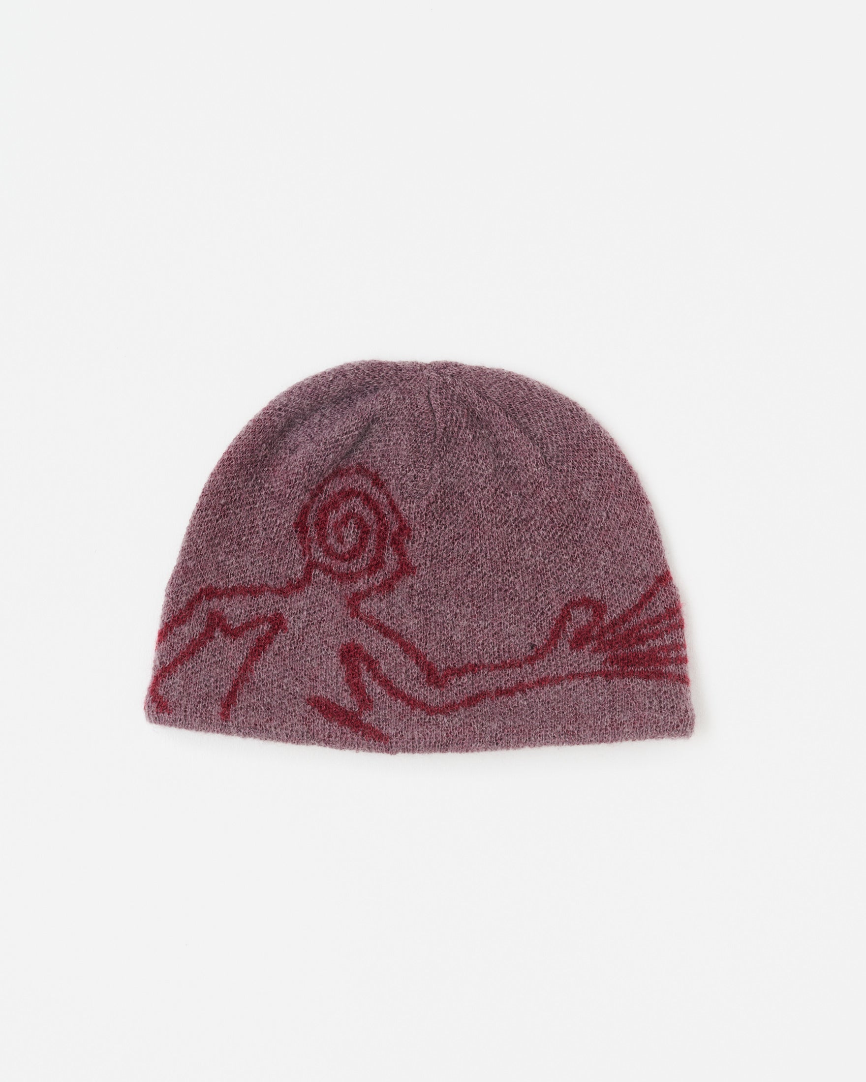 【HIKING PATROL】MOSCOT MOHAIR KNIT BEANIE - MAROON
