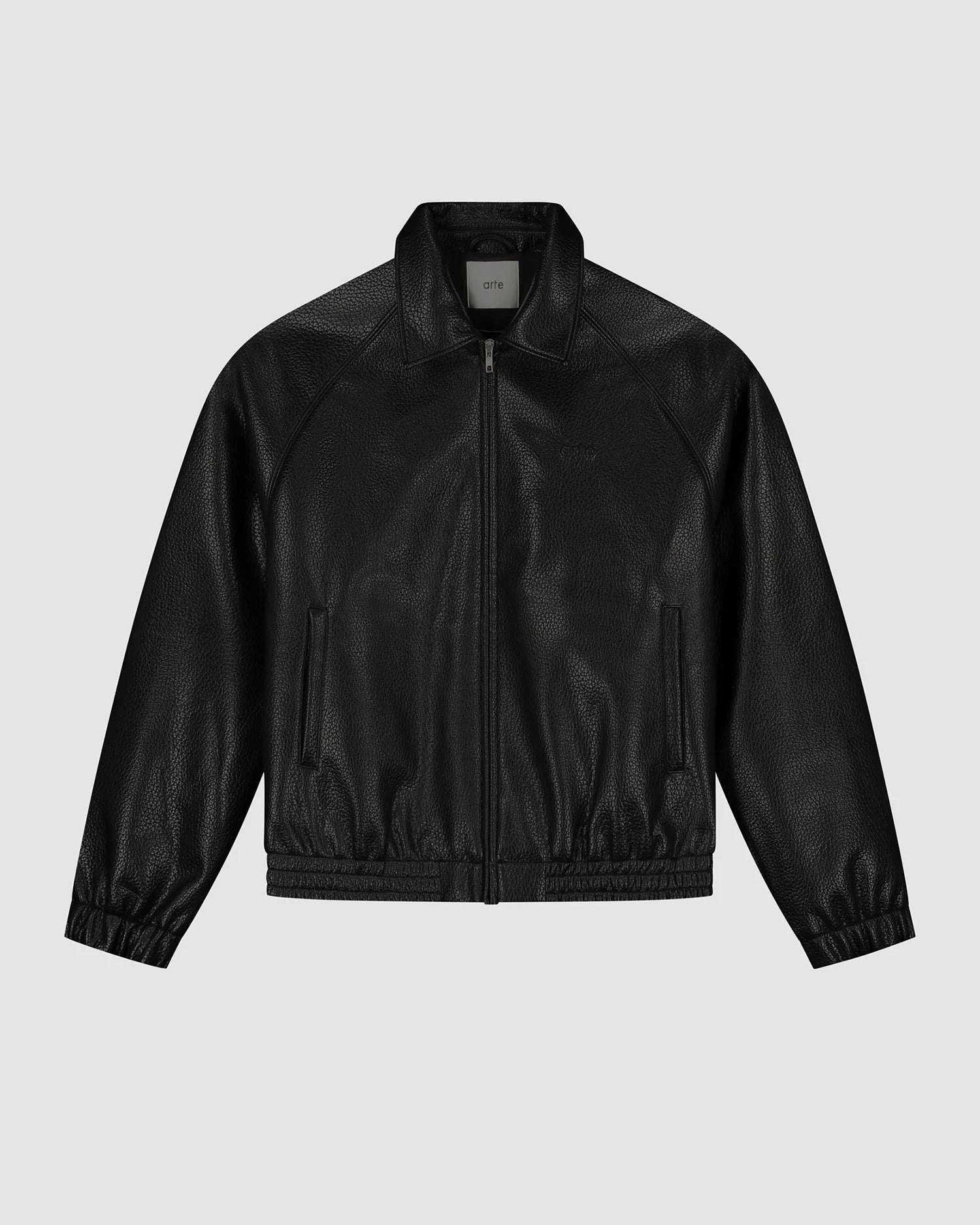 【ARTE ANTWERP】BASIC LEATHER JACKET - BLACK