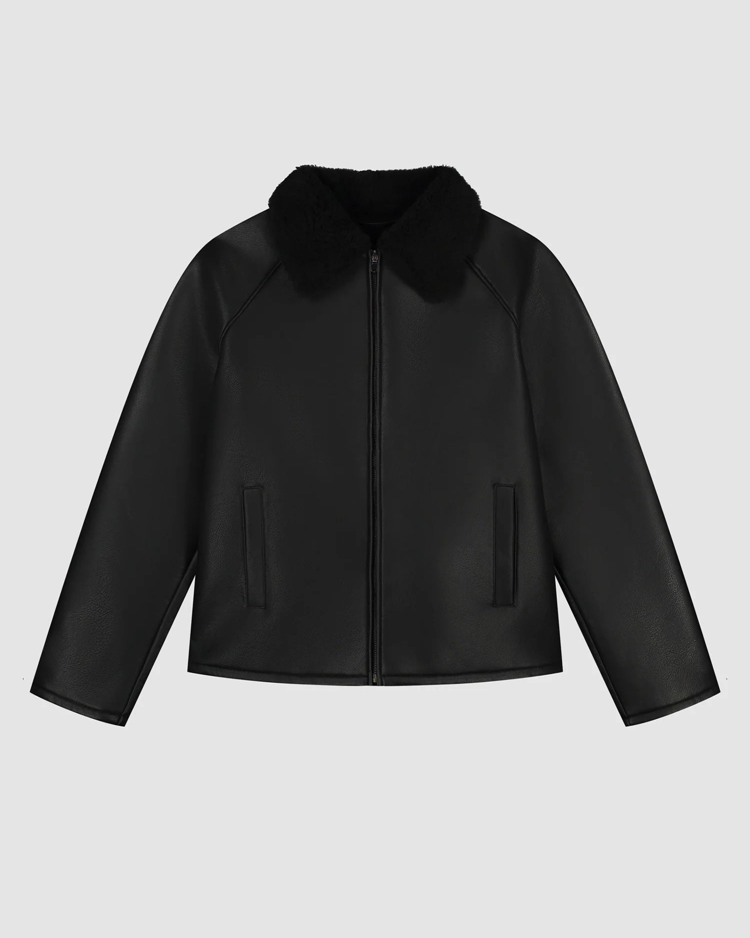 【ARTE ANTWERP】SHEARLING JACKET - BLACK