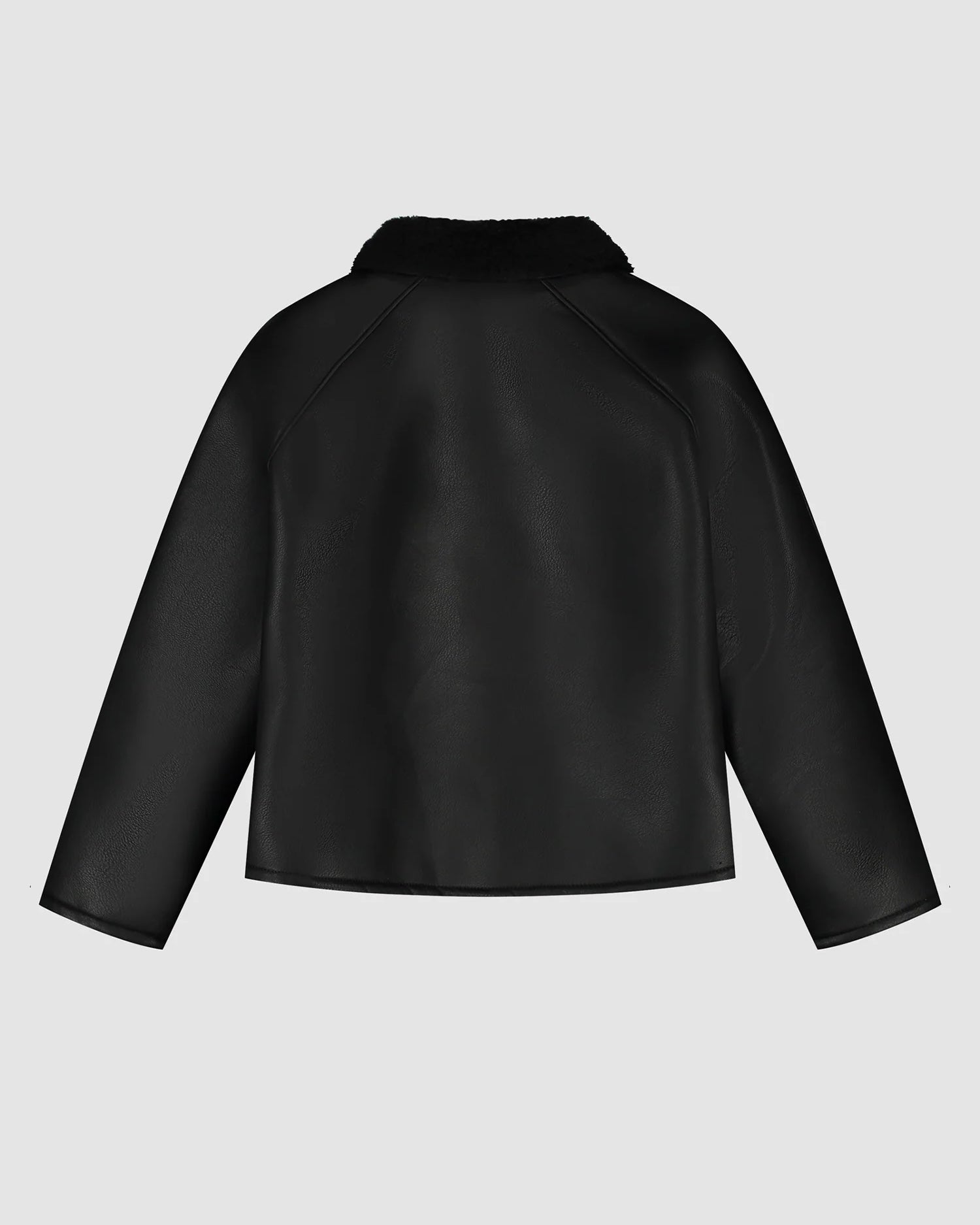 [ARTE ANTWERP] SHEARLING JACKET - BLACK
