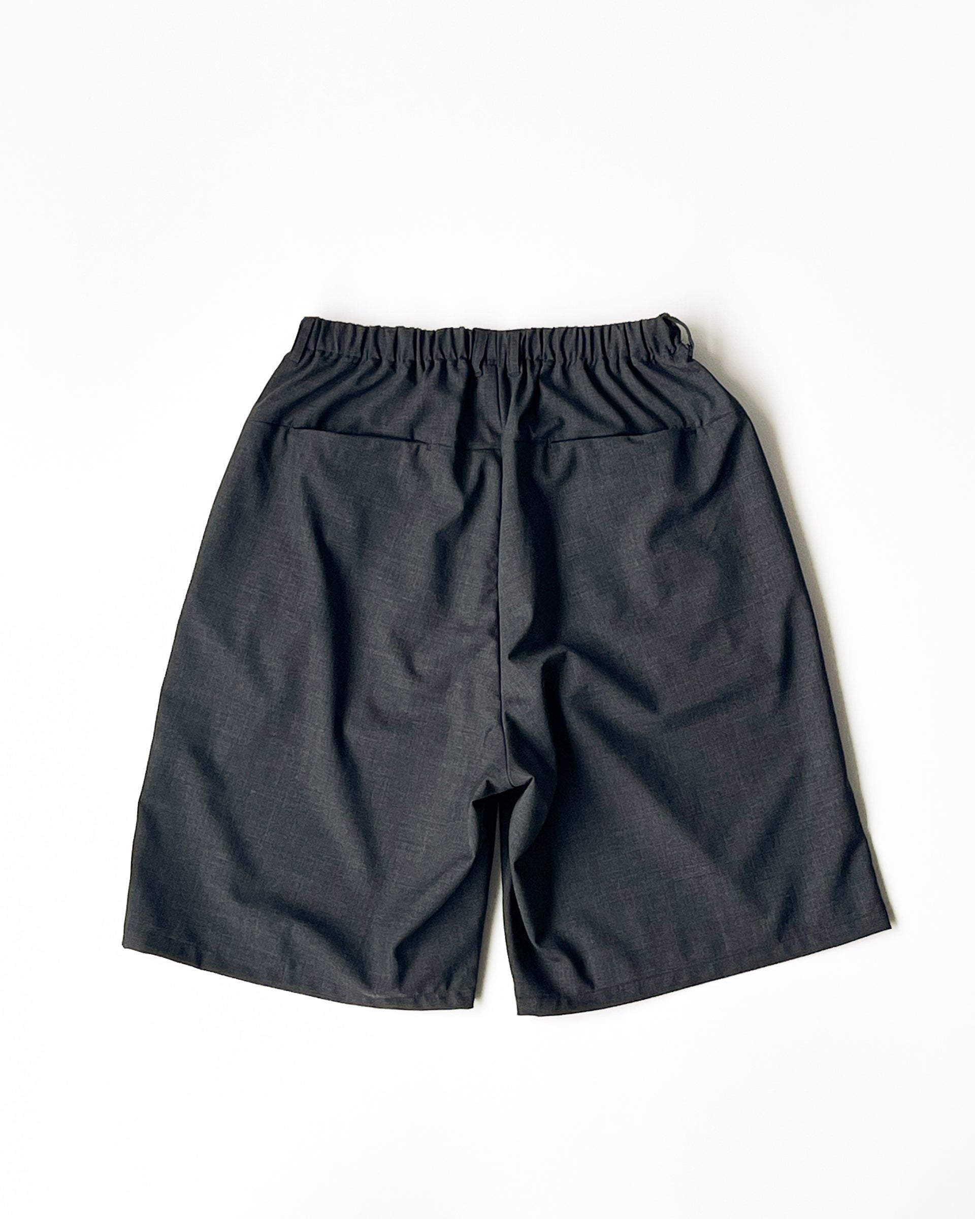 【Présente】COMFY SLACKS SHORTS “WOOL” - GRAY