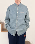 Load image into Gallery viewer, [THISISNEVERTHAT] WASHED DENIM SHIRT - WASHED BLUE
