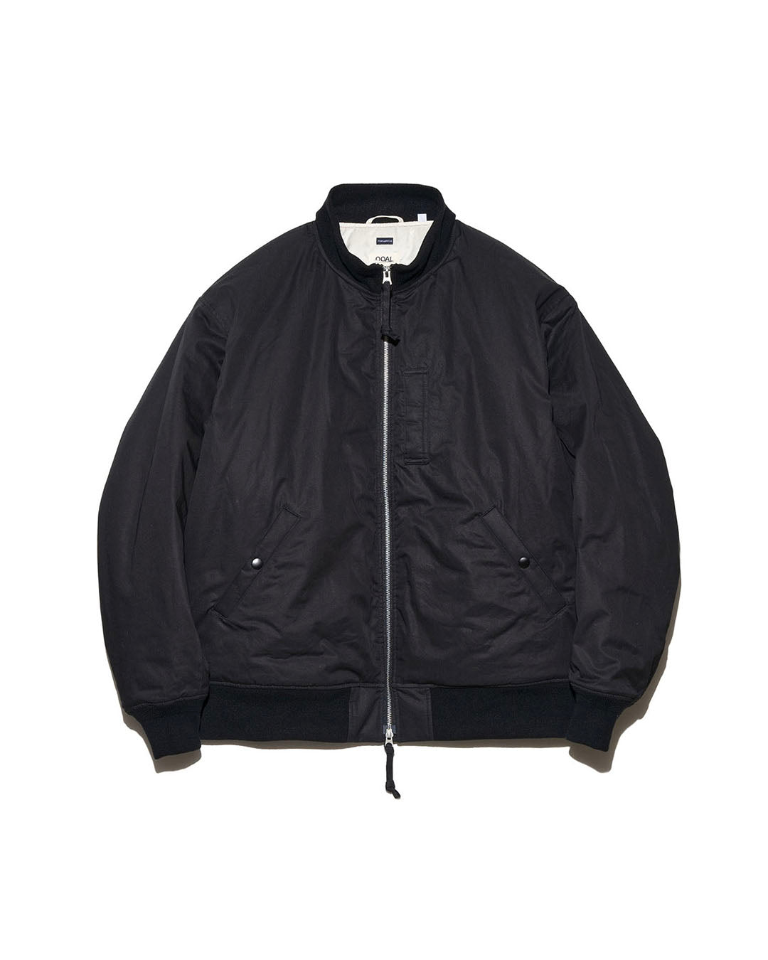 【NANAMICA】INSULATION VARSITY JACKET - BLACK