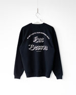 Load image into Gallery viewer, [THE HOTEL LOBBY ARCHIVES] SO GET IT OUTTA YOUR GODDAMN HEAD SWEATSHIRT - BLACK
