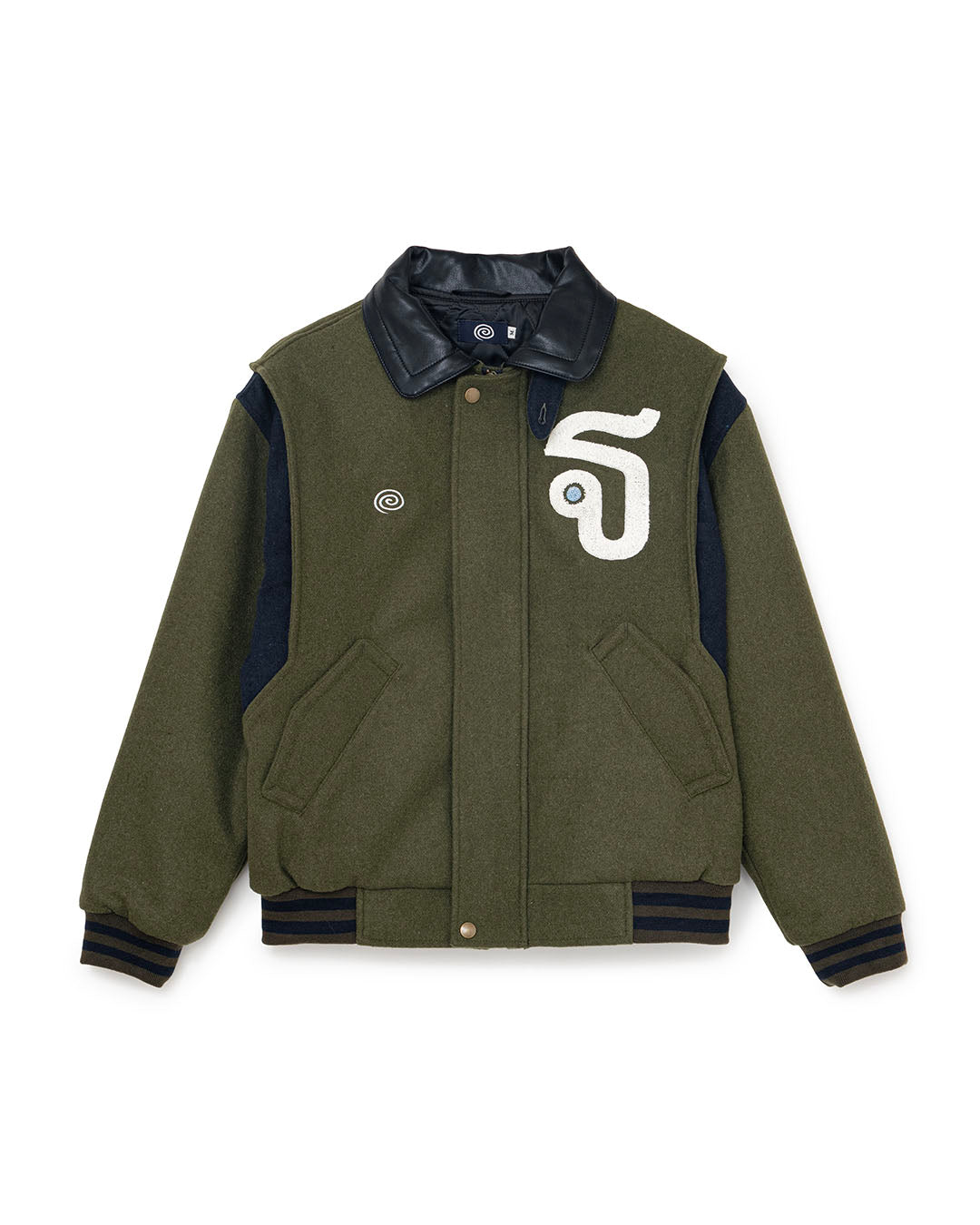 【SOL】VERSITY JACKET - GREEN