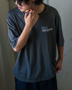 【ICE&TECHNO】ICEN TECHNO LOGO TEE - CHARCOAL