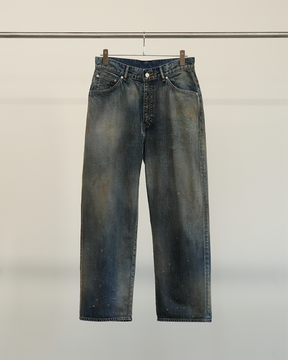 【ANCELLM】TAPERED 5P DENIM PANTS - INDIGO