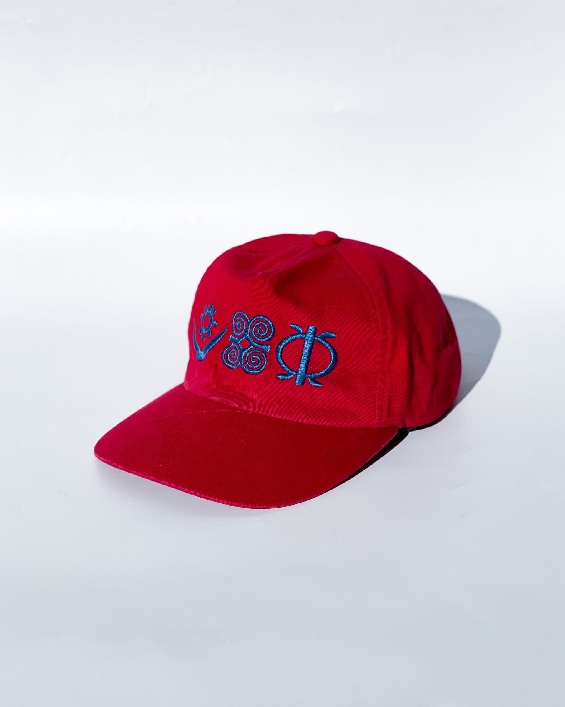 【LAMROF】ADINKRA SYMBOLS CAP - RED