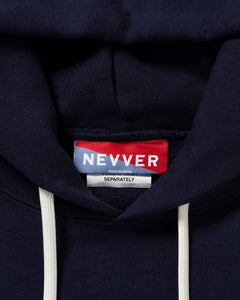 【NEVVER】GR7 HOODED SWEATSHIRT - NAVY