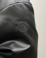 画像をギャラリービューアに読み込む, 【EVISEN SKATEBOARDS】2-WAY COLLAR LEATHER DOWN JACKET - BLACK
