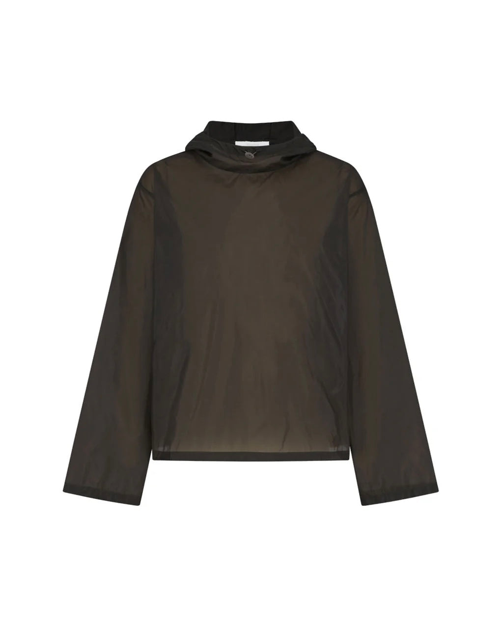 【AMOMENTO】SHEER HOODIE ANORAK - BROWN