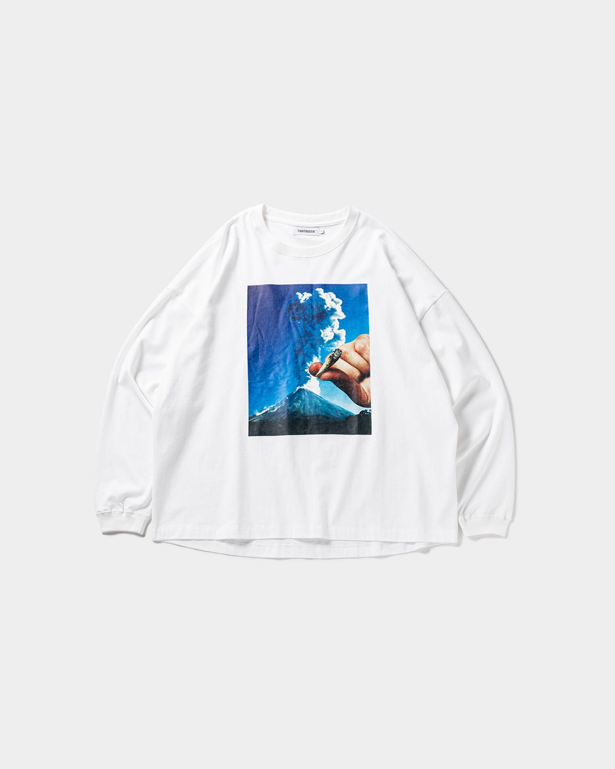 [TIGHTBOOTH] VOLCANO L/S T-SHIRT - WHITE