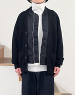 Load image into Gallery viewer, [SOFTHYPHEN]MA-1 MIX CARDIGAN - BLACK
