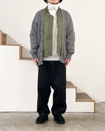 Load image into Gallery viewer, [SOFTHYPHEN]MA-1 MIX CARDIGAN - GRAY
