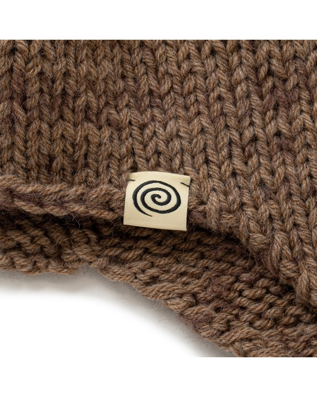 [SOL]HAND-KNITTED FLIGHT CAP - BROWN