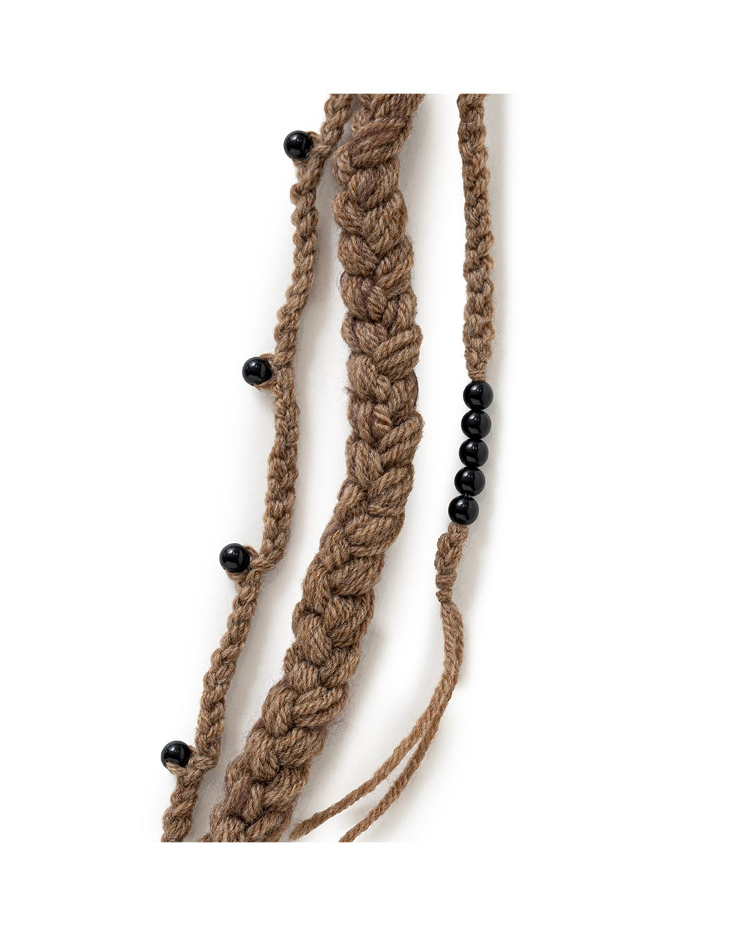 SOL】HAND-KNITTED FLIGHT CAP - BROWN