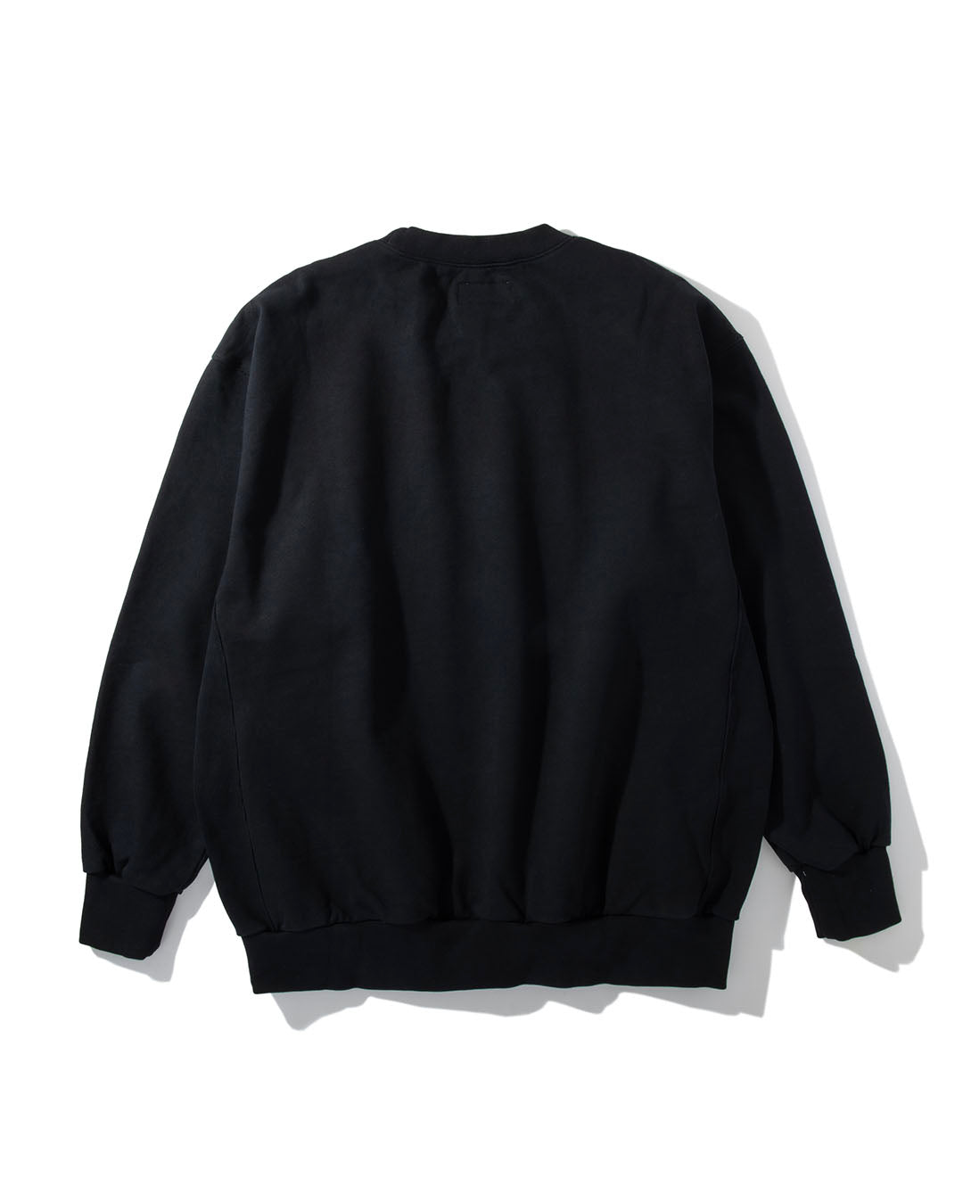 【ACY】GARMENT DYE CREW NECK SWEAT - BLACK