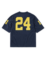 Load image into Gallery viewer, [THISISNEVERTHAT] MESH FOOTBALL JERSEY - NAVY

