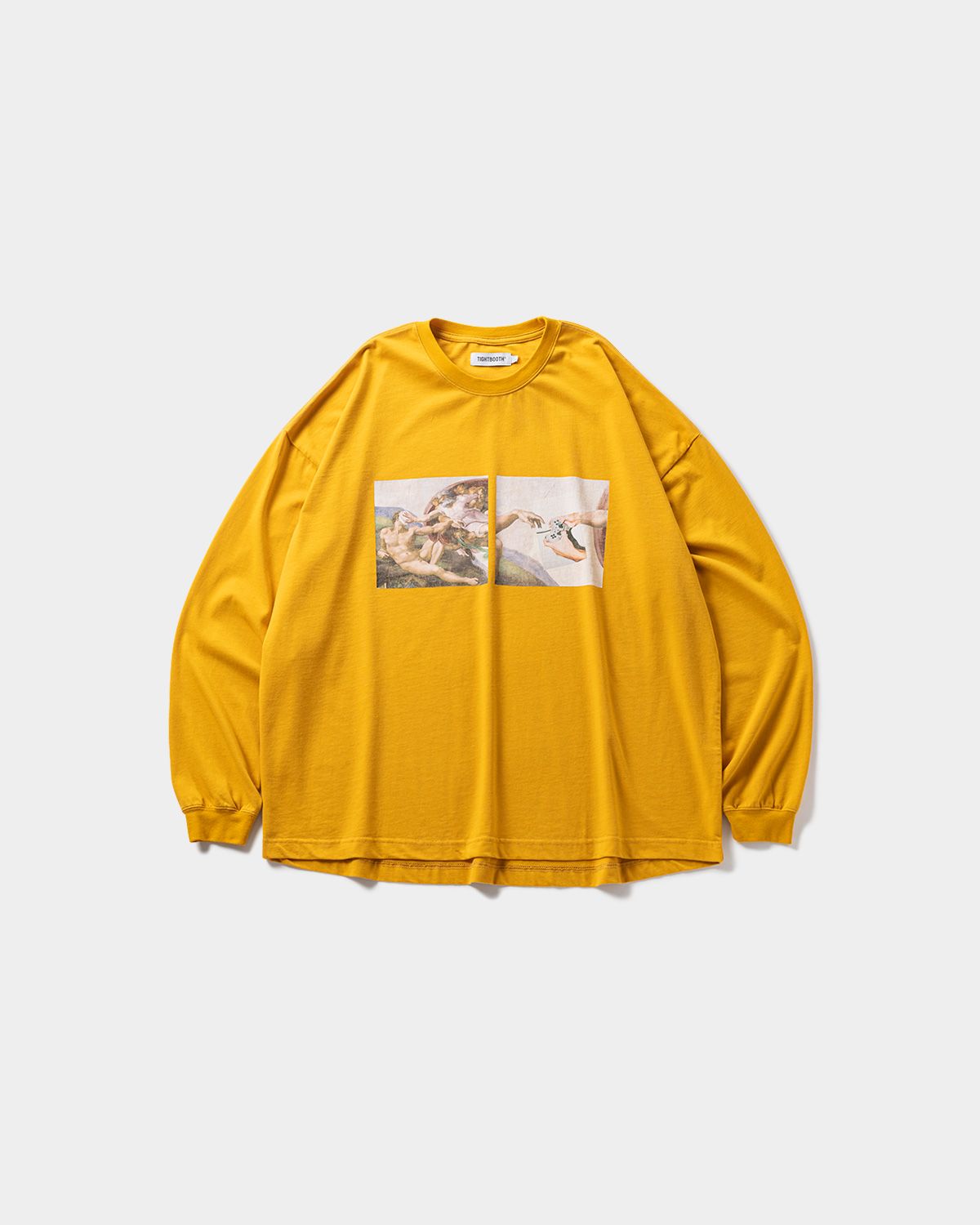 [TIGHTBOOTH] PASS THE PIE L/S T-SHIRTS - MUSTARD