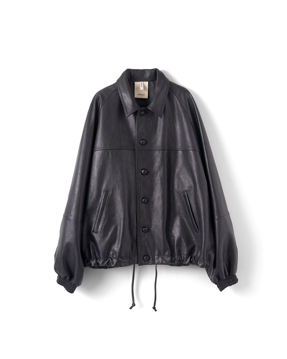 [REFOMED] CCU LEATHER FORMAN JACKET - BLACK