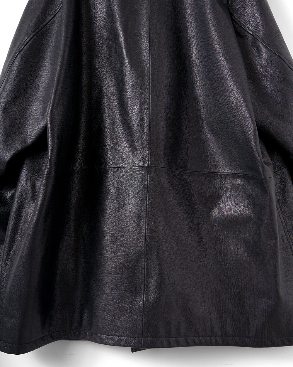 REFOMED] CCU LEATHER FORMAN COAT - BLACK