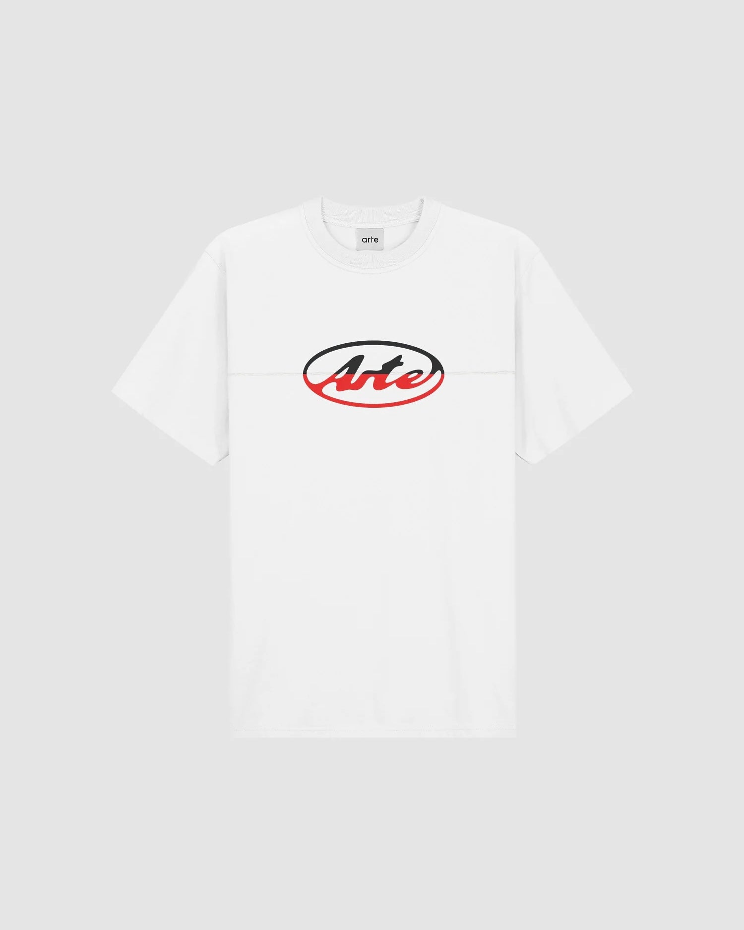 [ARTE ANTWERP] CIRCLE LOGO CUT T-SHIRT - WHITE